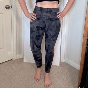 Lululemon Black Tie-Dye Align Leggings